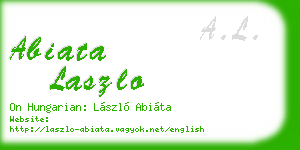 abiata laszlo business card