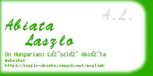 abiata laszlo business card